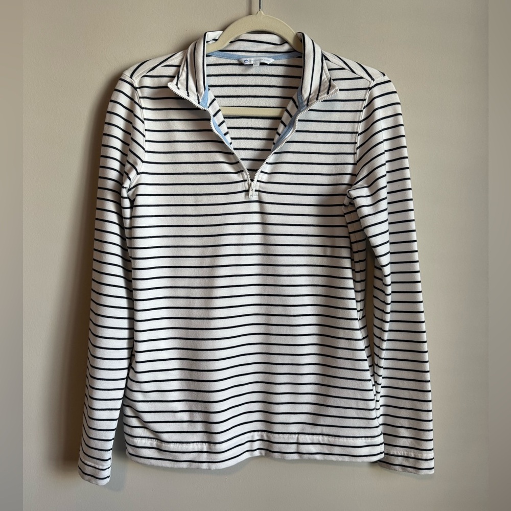 Southern Tide Women's Heather Tara Quarter Zip in Heather Navy - Size XS - Picture 8 of 15
